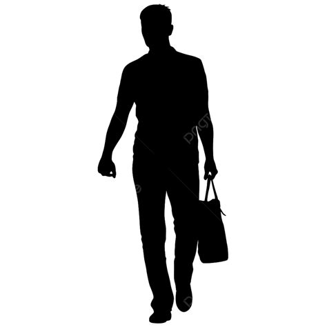 Man Standing Silhouette Png Free Black Silhouette Man Standing