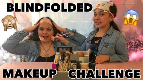 BLINDFOLD MAKEUP CHALLENGE YouTube