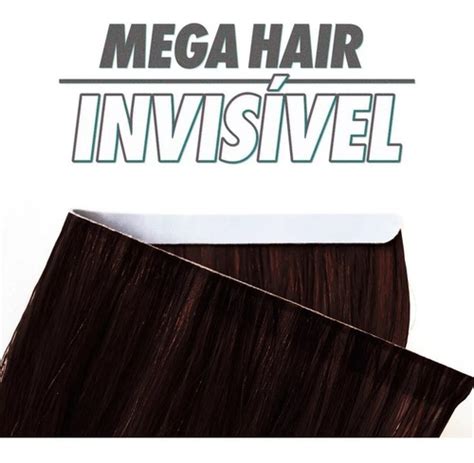 Mega Hair Fita Adesiva Invisivel Natural Tela 20gr 50cm Parcelamento