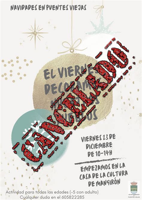 Cancelado El Viernes Decoramos Nuestros Pueblos