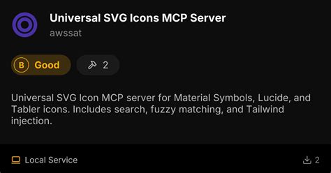 Universal SVG Icons MCP Server MCP LobeHub