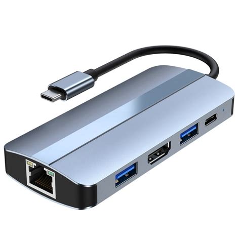 USB C Hub 8 In 1 Type C 3 1 To 4K Adapter With RJ45 TF Card Reader PD