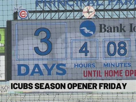 Iowa Cubs season opener on Friday