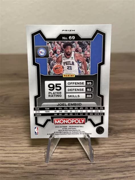 2023 24 PANINI PRIZM Pallacanestro Monopoli 69 Joel Embiid Viola Onda