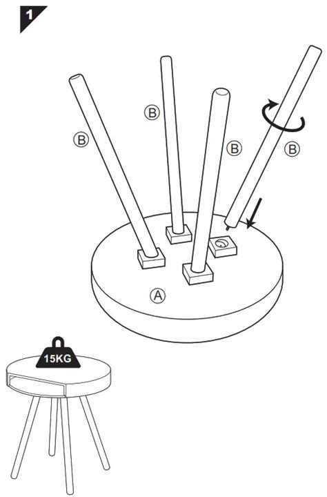 Zuiver Side Table Hide And Seek White And Grey Instructions