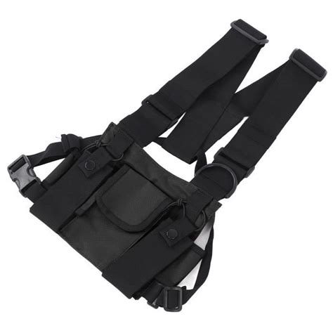 VINGVO Sac de poitrine Poitrine Pack Réglable Multi Poche Harnais