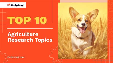 TOP-10 Agriculture Research Topics - Go IT