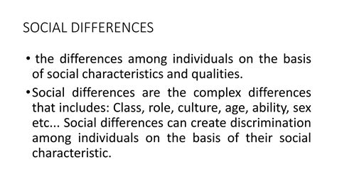 Lesson 1 Human Cultural Variation Social Differences Social Ppt