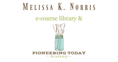 Pioneering Today Academy With Melissa K Norris Norris Melissa Pioneer