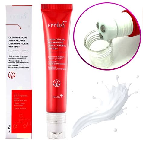 EMMLPLS Crema Contorno Ojos Reafirmante Anti Arrugas Con Roll On 15gr