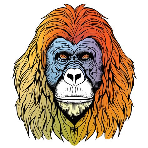 Sumatran Orangutan Coloring Page Coloring Pages Mimi Panda