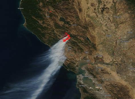 Latest Satellite Image Shows Devastating Kincaid Fire Continues to Spread in California