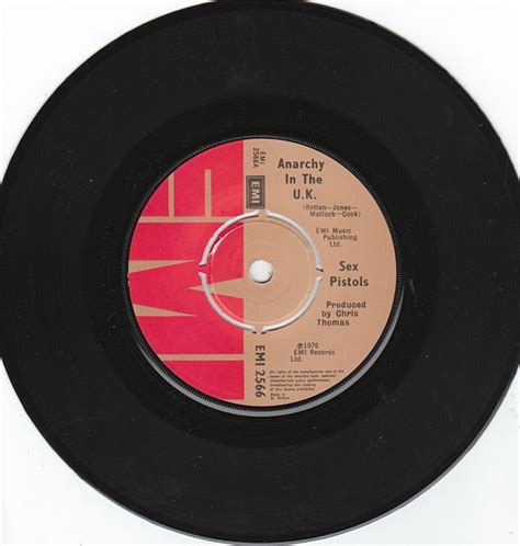 Sex Pistols Anarchy St Pressing With Black Sleeve