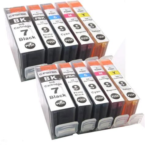 Cartucho De Tinta PGI 7 BK PGI 9PBK C M Y Para Canon PIXMA MX7600