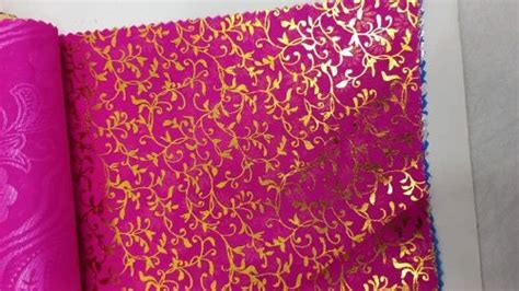 Satin Gold Foil Print Fabric Manufacturers At Rs Meter Foil Print