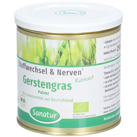 Bio Gerstengras Pulver Sanatur G Shop Apotheke