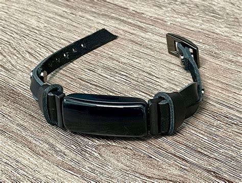 Fitbit Inspire 2 Band Black Leather Fitbit Inspire 2 Bracelet Slim ...