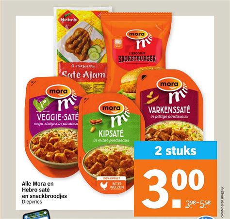 Alle Mora En Hebro Sat En Snackbroodjes Aanbieding Bij Albert Heijn