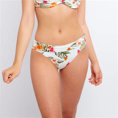 Bikini Slip Merenda Palmrose Ecru Bedruckt Banana Moon La Redoute