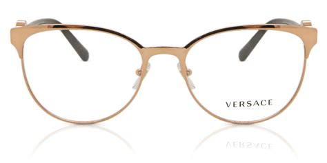 Versace Ve1271 1412 Eyeglasses In Pink Gold Smartbuyglasses Usa