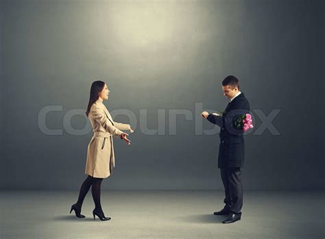 Man Waiting His Girlfriend Stock Image Colourbox