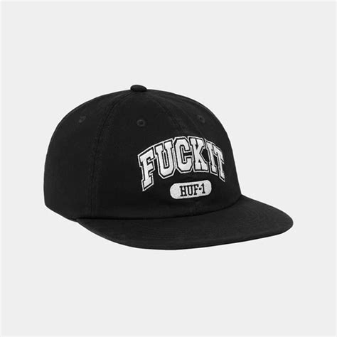 楽天市場 倍ポイントHUF ハフ FUCK IT PANEL HAT HT SU キャップ ハット 帽子 オールスター パネル カレッジロゴ シンプル ストリート