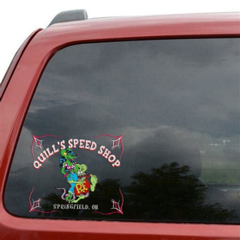 Personalized Hot Rod Garage Couple Trixie Rat Fink Decals For Car Dingmun