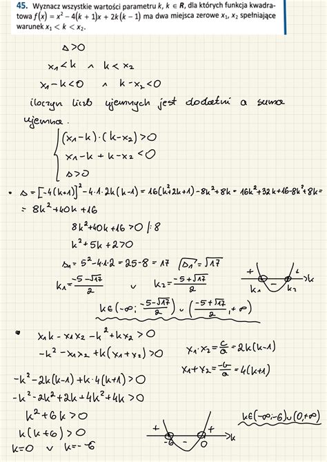 Powt Rka Przed Matur Matematyka Zadania Wyznacz Wszystkie