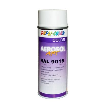 Dupli Color Lackspray Aerosol Art Ral 9016 Verkehrsweiss Seidenmatt 400