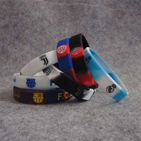 Pulseira Esportiva De Silicone Estampas De Equipe Barcelona