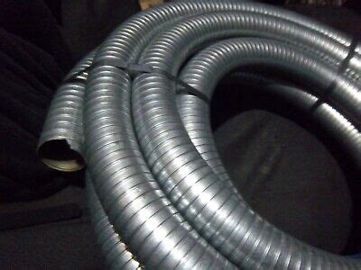 In Exhaust Flex Pipe Id X Ft Galvanized Flexible Steel