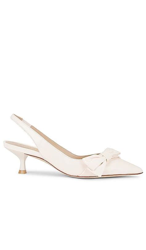 Stuart Weitzman Sofia Slingback Pump In White Lyst