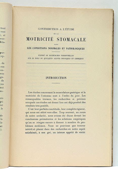 Contribution L Tude De La Motricit Stomacale Dans Les Conditions