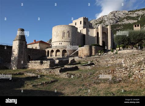 Exterior of the Historical Museum in Kruja Castle, Kruja, Albania Stock ...