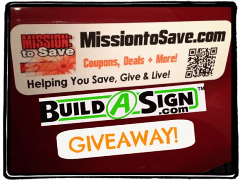 Build A Sign Giveaway Create Your Own Personalized Piece Mission