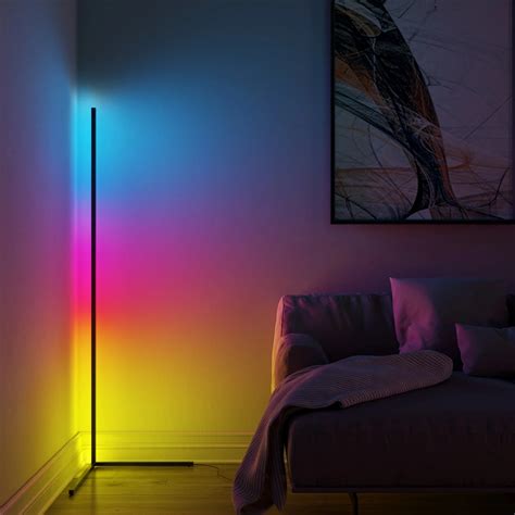 Modern Led Corner Floor Lamp Atmosphere Light Lights Colorful Bedroom