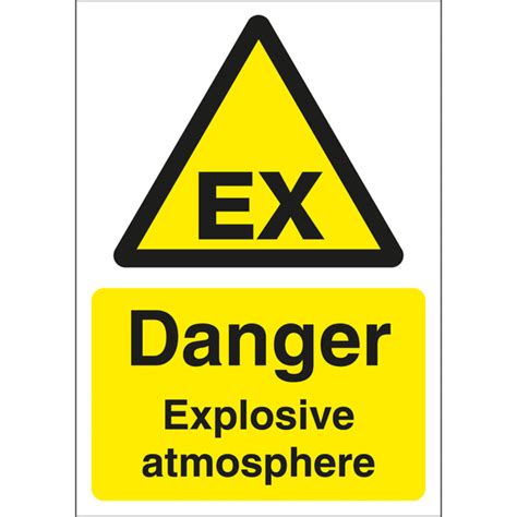 Danger Explosive Atmosphere Signs - First Safety Signs