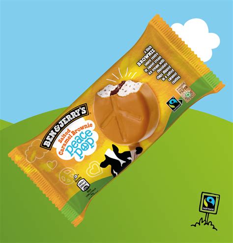 Ben Jerrys Salted Caramel Brownie Peace Pop Ingman Ammattilaisille