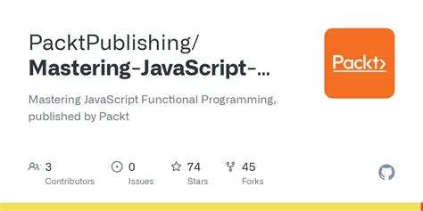 GitHub PacktPublishing Mastering JavaScript Functional Programming