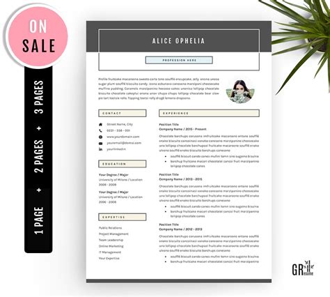 5 Pages Resume - CV Template – MasterBundles