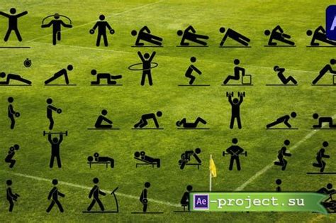 Videohive 40 Animated Fitness Pictograms After Effects 46757665