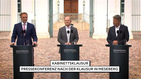 Pressekonferenz Nach Der Kabinettsklausur Auf Schloss Meseberg YouTube