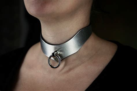 BDSM Collar Neck Corset Adjustable Choker Stainless Steel Etsy