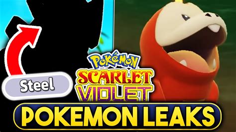 Huge Pokemon Scarlet And Violet Leaks New Titan Pokemon New Forms