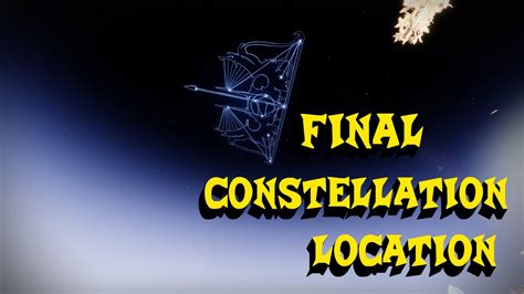 Final Constellation Location Destiny Wish Keeper Catalyst Youtube