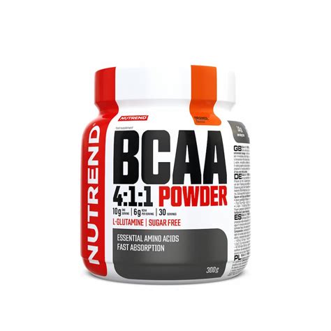 BCAA BCAA 4 1 1 Powder NUTREND Orange Pot 300 G FitnessBoutique