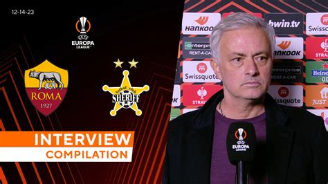 Watch Uefa Europa League Interview Compilation Roma Vs Sheriff