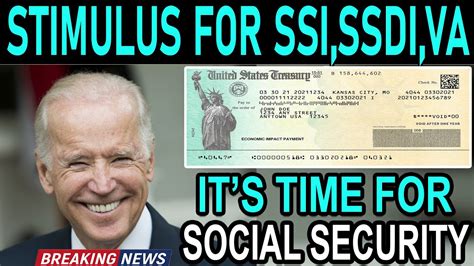 HEADLINE Stimulus Payment For SSI And SSDI Stimulus Check Update For