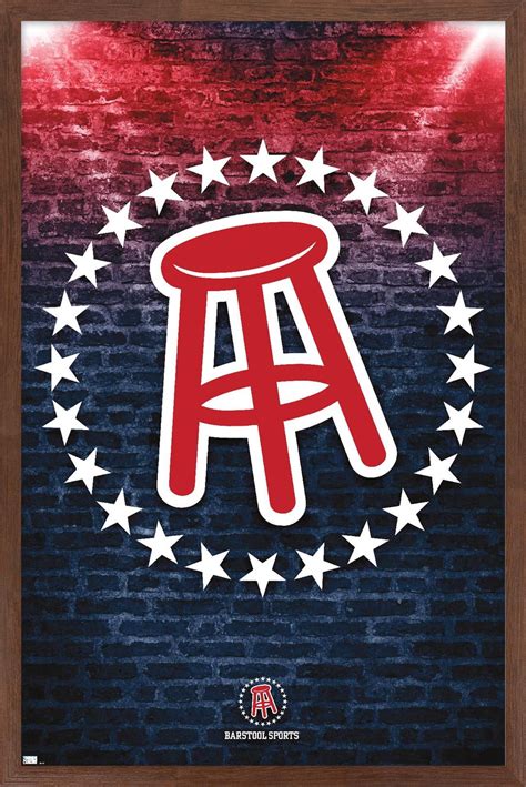 Barstool Sports Logo Wall Poster 14725 X 22375 Framed