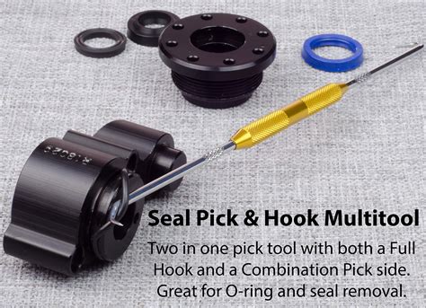 Kit King - Rod Seal Install Tool Set - 5 Piece Hydraulic U-Cup Twistor ...